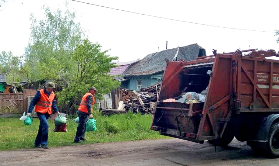Вывоз мусора из частного дома в Кирове-Чепецке в октябре